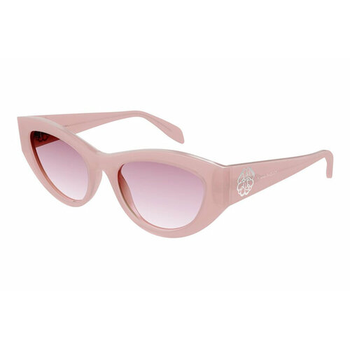 фото Солнцезащитные очки alexander mcqueen, кошачий глаз, оправа: пластик, градиентные, для женщин, розовый