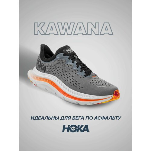 фото Кроссовки hoka kawana, полнота d, размер us11d/uk10.5/eu45 1/3/jpn29, серый