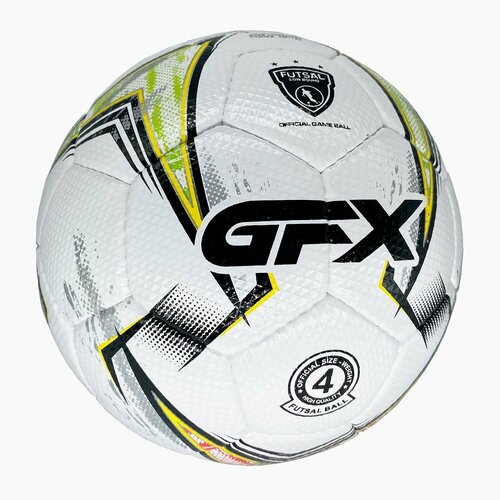 фото Мяч футбольный gfx белый, размер 4