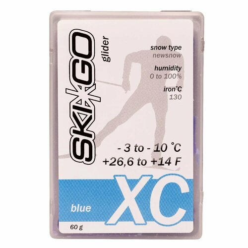 фото Парафин skigo xc blue -3/-10, 60 г