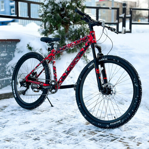 фото Горный велосипед joyoy камуфляж красный (26" колеса рама: алюминиевая)
