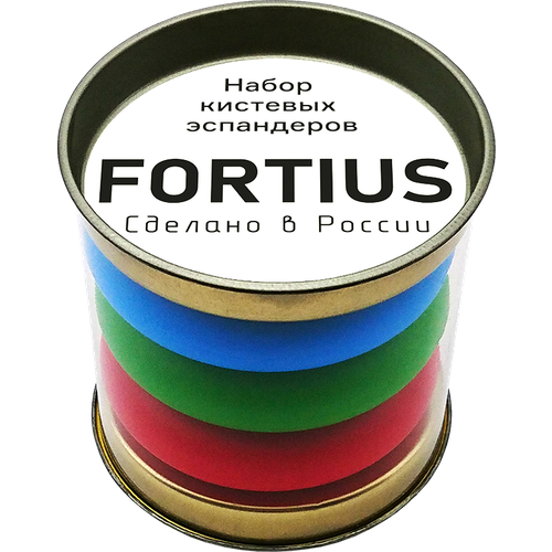 фото Набор кистевых эспандеров "fortius", 3 шт. (10, 20, 30 кг) (тубус)