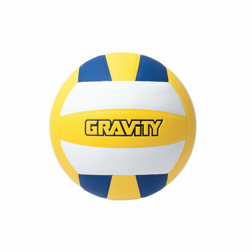 фото Волейбольный мяч gravity, соревновательный, ультратонкий полиуретан, желто-синий
