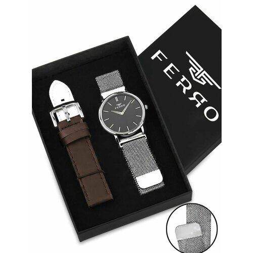фото Наручные часы ferro женские наручные часы ferro fl1718cwt/a2, черный