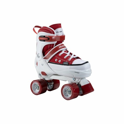 фото Раздвижные ролики-квады hudora roller skates, бордовые 22072