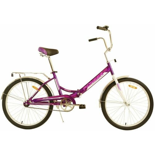 фото Велосипед pioneer oscar 24/14 violet/white/pink