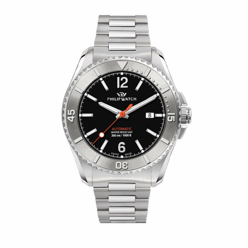 фото Наручные часы philip watch часы наручные philip watch r8223218003, серебряный, черный