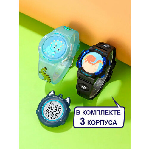 фото Наручные часы skmei, голубой, голубой