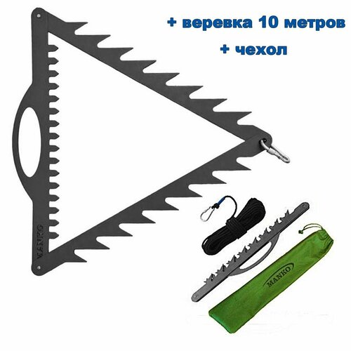 фото Коса для рыбалки донная рыболовная складная сталь 3мм для очистки дна от водорослей камыша растений манко manko