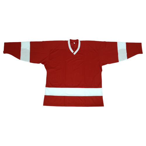 фото Джерси волна-тримарк хоккейная майка волна, размер 50, красный, белый