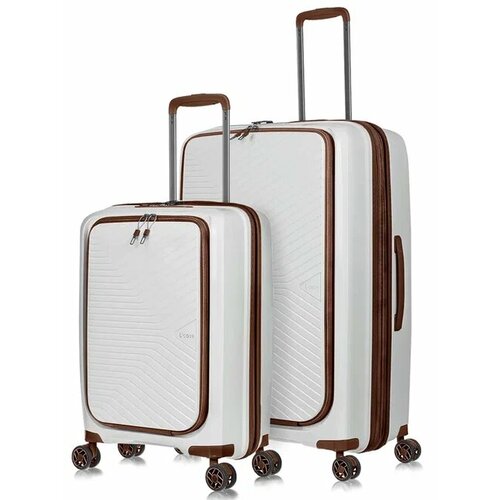 фото Комплект чемоданов l'case tokyo, 2 шт., 125 л, размер s/l, белый