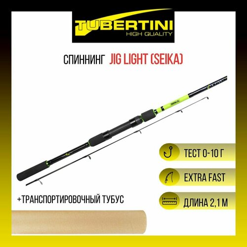 фото Спиннинг tubertini (seika) ультра-лайт jig light 2,10 м, 0-10 gr, карбон, eva