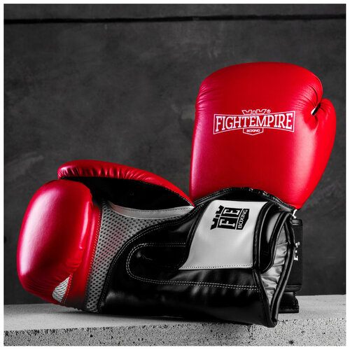 фото Перчатки боксёрские fight empire, pro king, 10 унций, цвет красный, черный