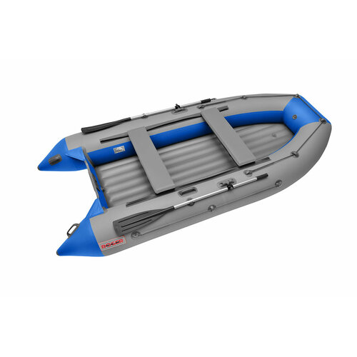 фото Лодка надувная пвх под мотор roger trofey 3500, лодка роджер нднд (серый-синий комбинированный)