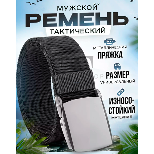 фото Ремень , размер 125, черный toptopshop