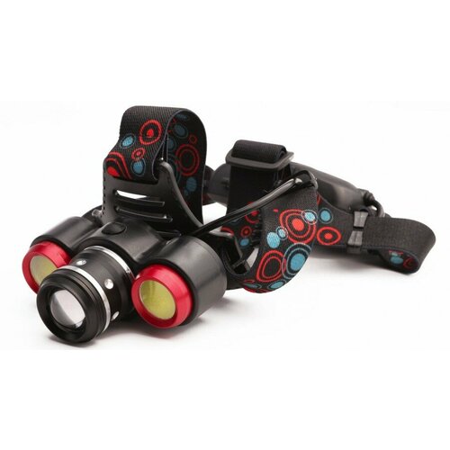 фото Ultraflash фонарь налобный led5338 (акк.2x18650) 3светодиодн. 5w черн/пласт, фокус, 4 реж, usb (арт. 851462)