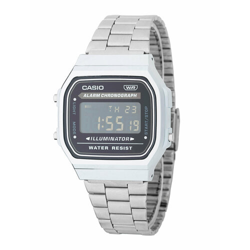 фото Наручные часы casio наручные часы casio a168xes-1bdf, серебряный, черный