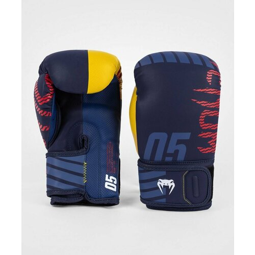 фото Боксерские перчатки тренировочные venum sport 05 - blue/yellow (14 oz)