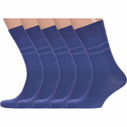 фото Носки para socks, 5 пар, размер 27-29, синий