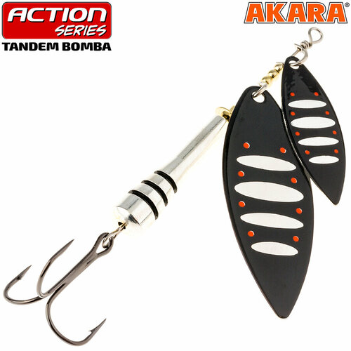 фото Блесна вращающаяся akara action series tandem bomba 1/3 15 гр. 1/2 oz. a14
