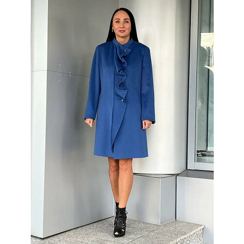 фото Пальто cinzia rocca, размер 46, голубой