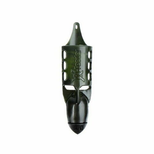 фото Груз-кормушка пластиковая pl camo bullet flying-2 m, цвет камо, 40 г, 32 мл x-feeder