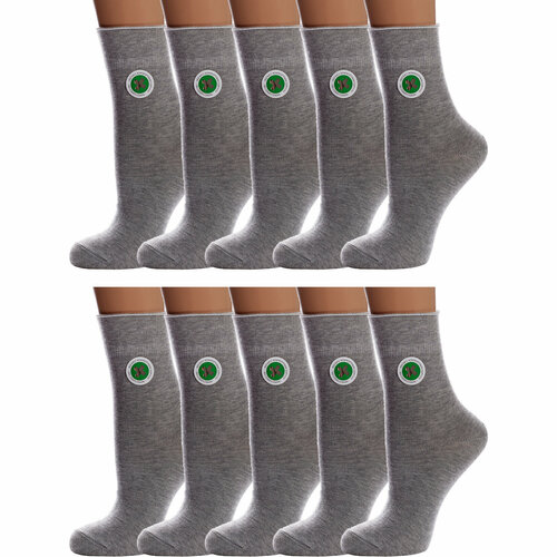 фото Носки para socks, 10 пар, размер 23, серый