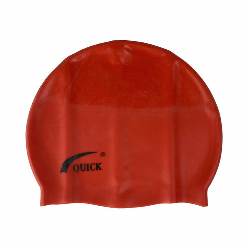 фото Шапочка для плавания взрослая силикон swim team quick sc-ц в коробке (темно-красный)
