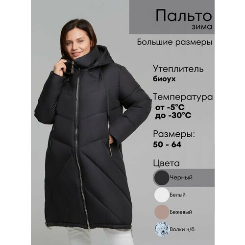 фото Парка neliy vincere, размер 56, черный