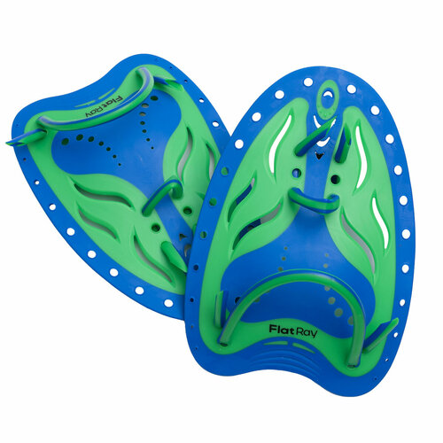 фото Лопатки для плавания flat ray hand paddles ergo hq (m / зеленый / 670)