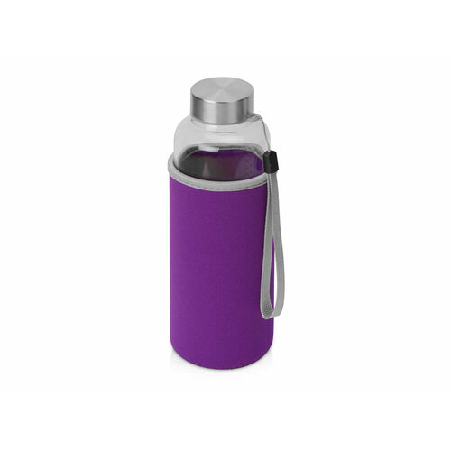 фото Бутылка для воды "pure" c чехлом, 420 мл, цвет фиолетовый oasis