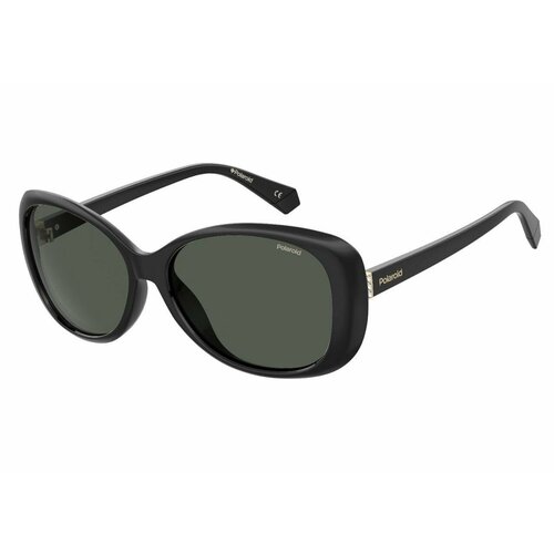 фото Солнцезащитные очки polaroid, черный, серый