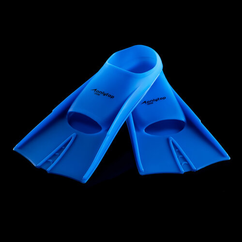 фото Ласты onlytop, для плавания, длина стопы 24 см, размер 42-44, цвет синий