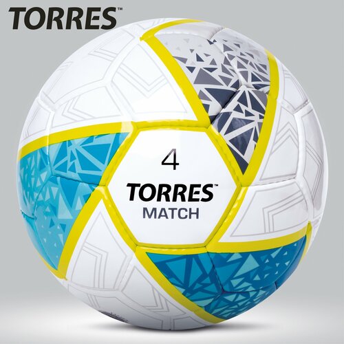 фото Мяч футбольный torres match f323974, размер 4