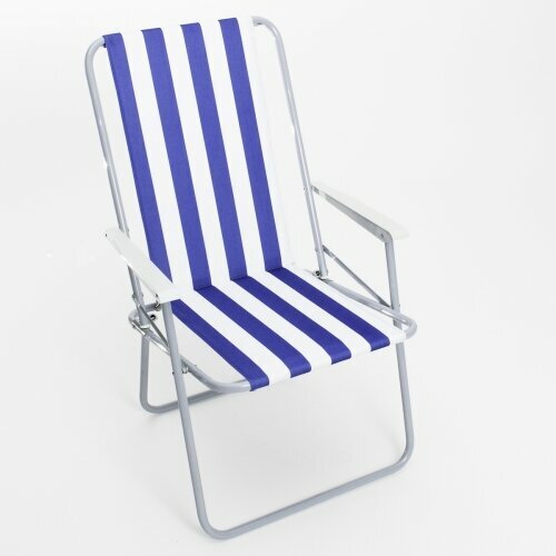 фото Кресло складное мебек «стандарт» теплое синий с белым