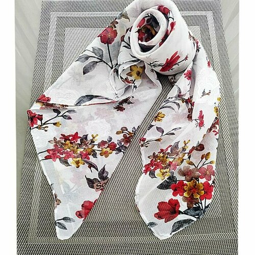 фото Платок ,80х80 см, белый нет бренда