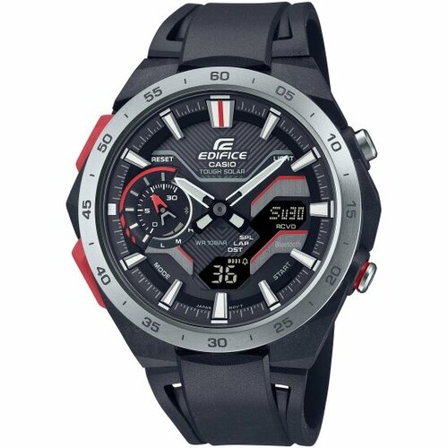 фото Наручные часы casio edifice ecb-2200p-1a, черный, красный