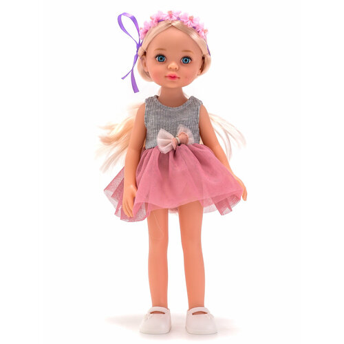 фото Кукла для девочек с длинными волосами, в фатиновой юбке, 35см бим-бом