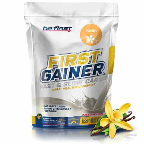 фото Гейнер be first first gainer 1000 г, ваниль