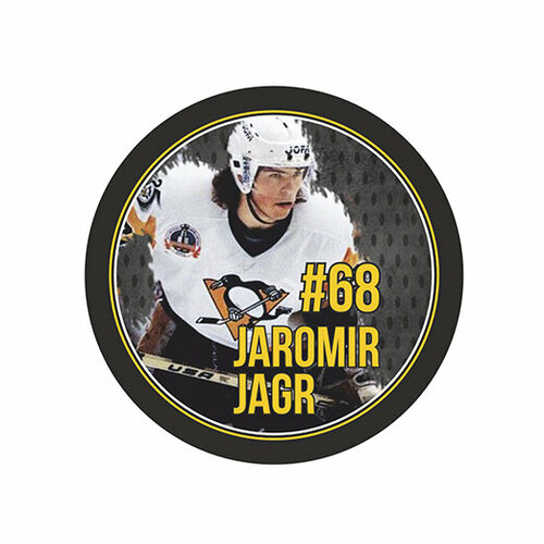 фото Шайба rubena игрок нхл jaromir jagr №68 питтсбург 1-ст.