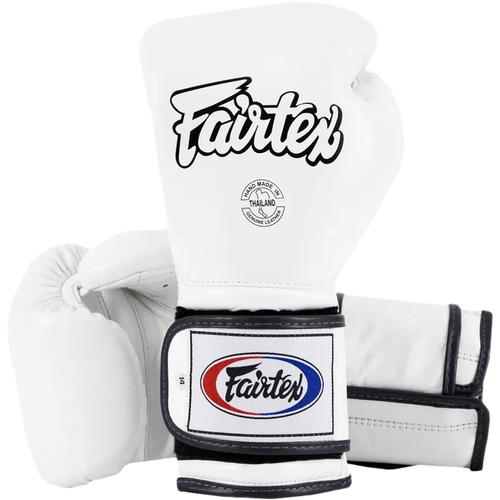 фото Боксерские перчатки fairtex bgv9 mexican style white. 16oz