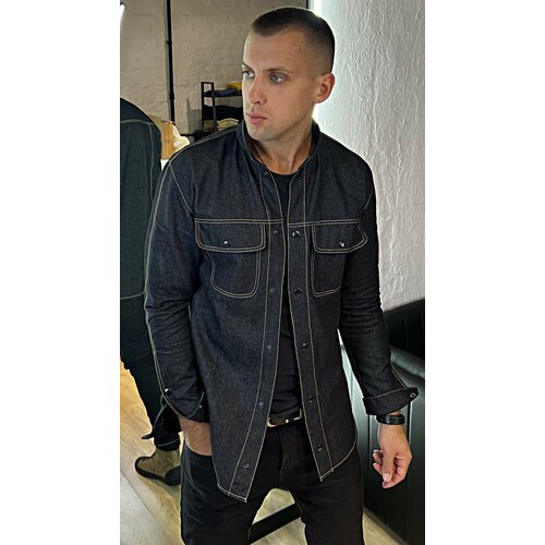 фото Рубашка ropshop, размер l, черный