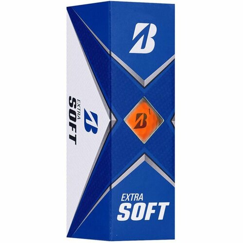 фото Мяч для гольфа bridgestone extra soft, bgbx1oxje, 3 штуки в упаковке, оранжеый
