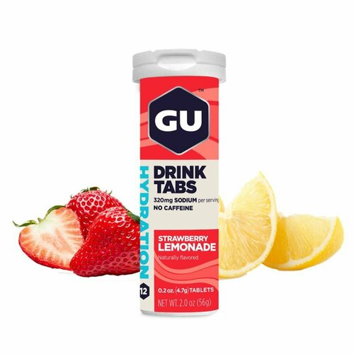 фото Изотоник gu energy gu hydration drink tabs 1 туба, клубничный лимонад