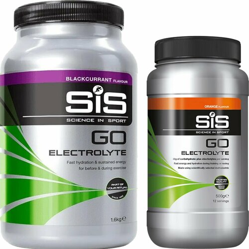 фото Изотоник science in sport (sis) go electrolyte powder 1x500 г, 1x1600 г, черная смородина, апельсин