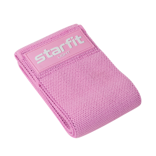 фото Мини-эспандер starfit es-204, низкая нагрузка, текстиль, розовый пастель