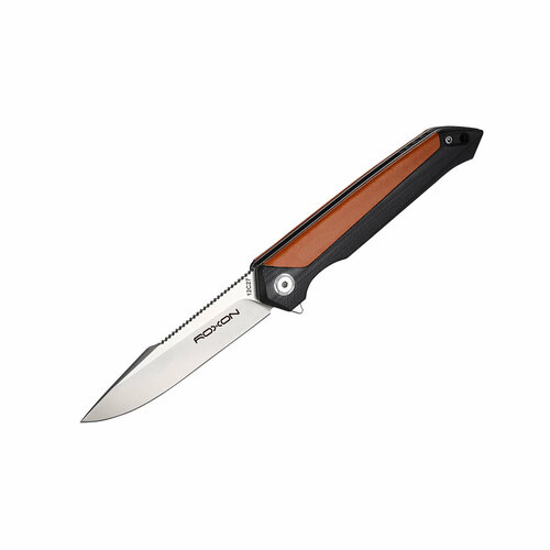 фото Нож складной roxon k3, sandvik steel 12c27, коричневый, k3-12c27-br