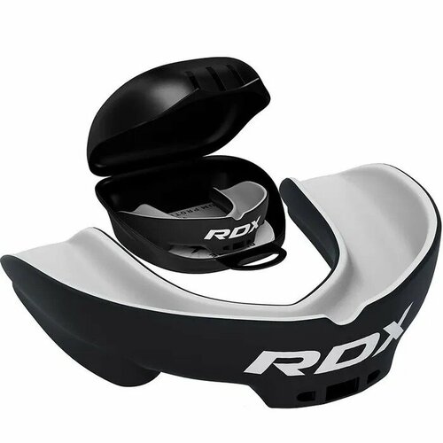 фото Капа rdx adult 1-челюст. single черн/бел. (бокс) - rdx