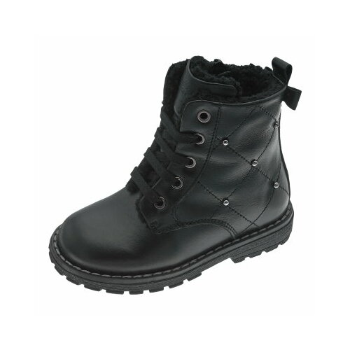 фото Ботинки chicco, зимние, натуральная кожа, на молнии, размер 32, черный