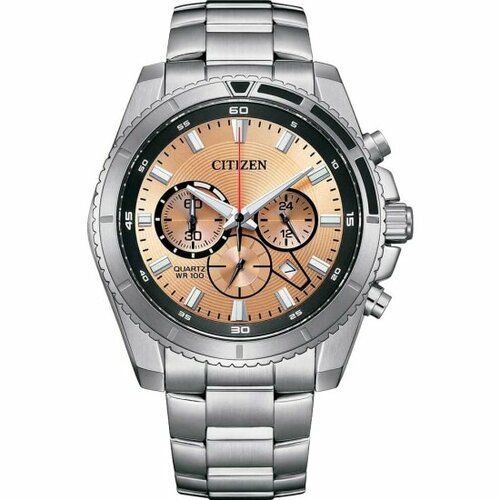 фото Наручные часы citizen basic an8200-50x, серебряный, золотой
